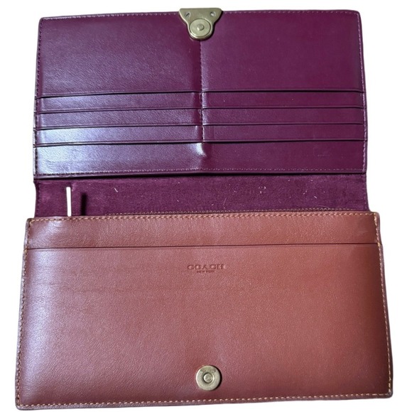 Coach 1941 Troupe Tote Signature Logo Red and Black Leather with matching wallet - Picture 7 of 10